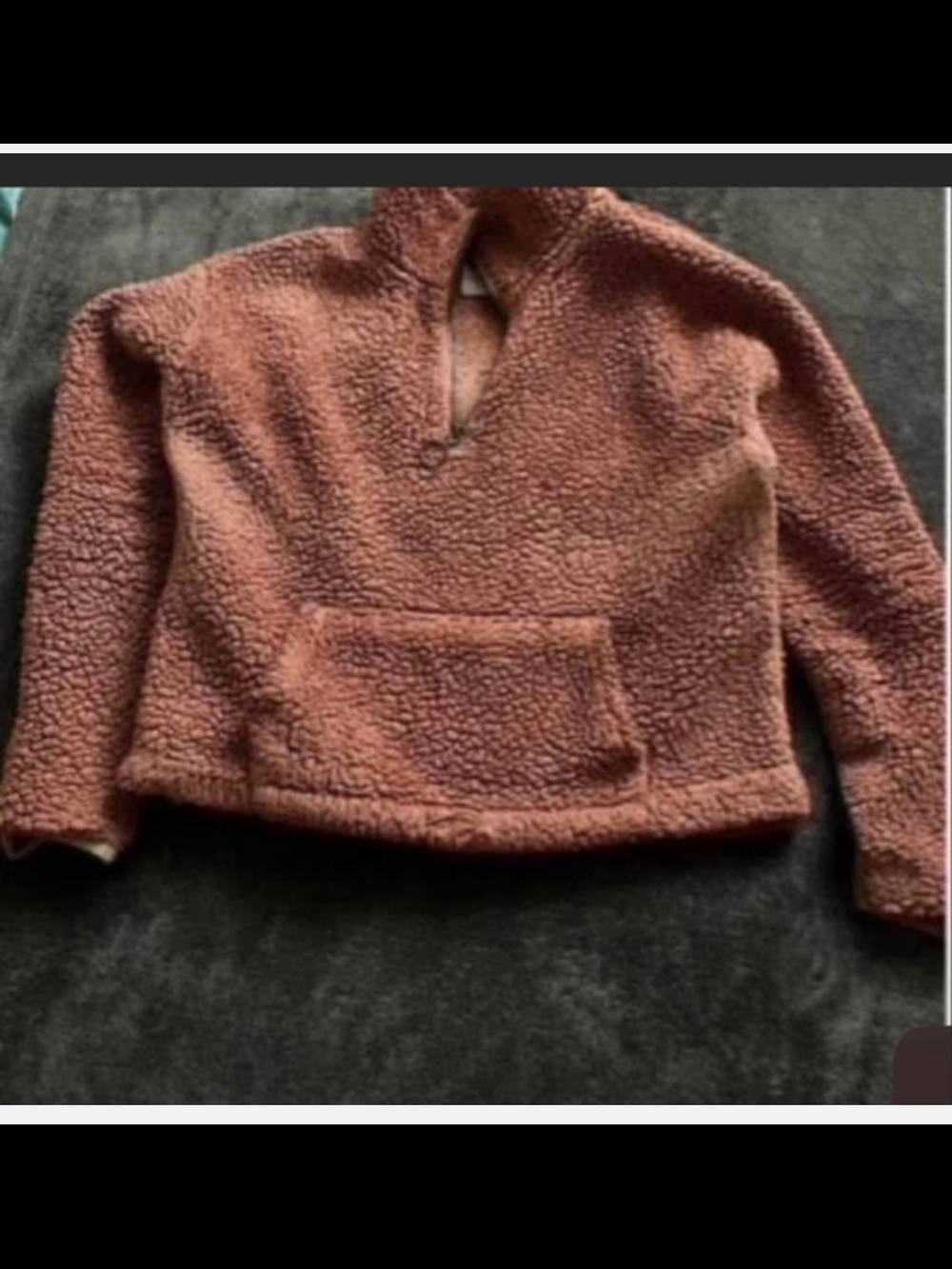 SO Women Fleece Pullover in Orange Size Medium
